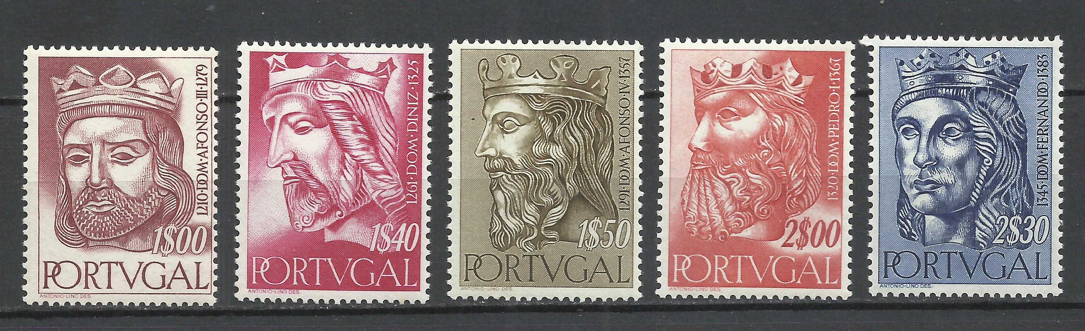 Selos portugueses – Série Reis de Portugal 1ª Dinastia – Novos