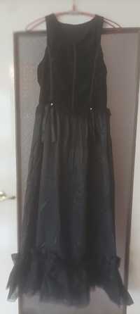 Czarna sukienka tiulowa