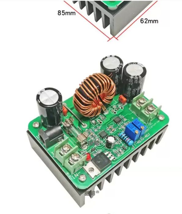 Підвищуючий DC-DC перетворювач 600 Вт  11-85 В
