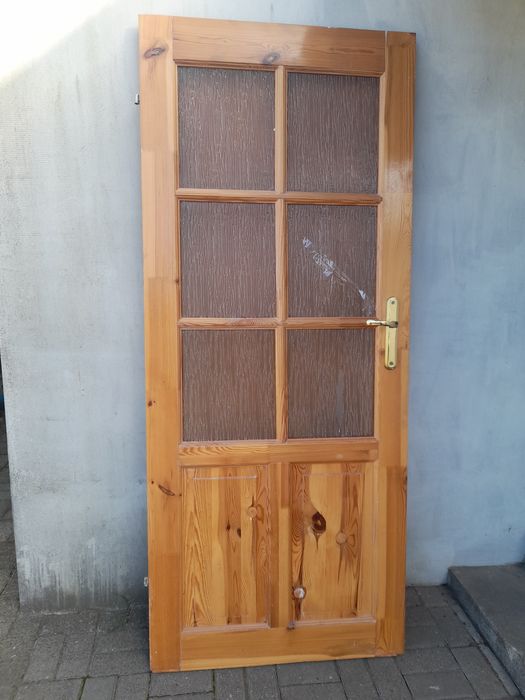 Drzwi-drewniane sosna 80cm