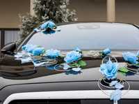 Śliczna BŁĘKITNA niebieska ozdoba dekoracja na samochód POLECAMY 347