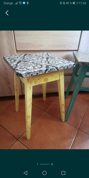 Taborety ekskluziwne/Renowacyjne /3 sztuki