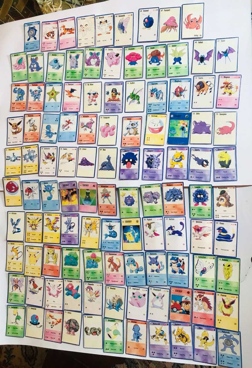 Карточки Pokemon 109шт