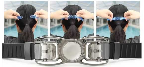 Okularki pływackie gogle na basen okulary NIE PARUJĄ ŁATWE ZAPINANIE