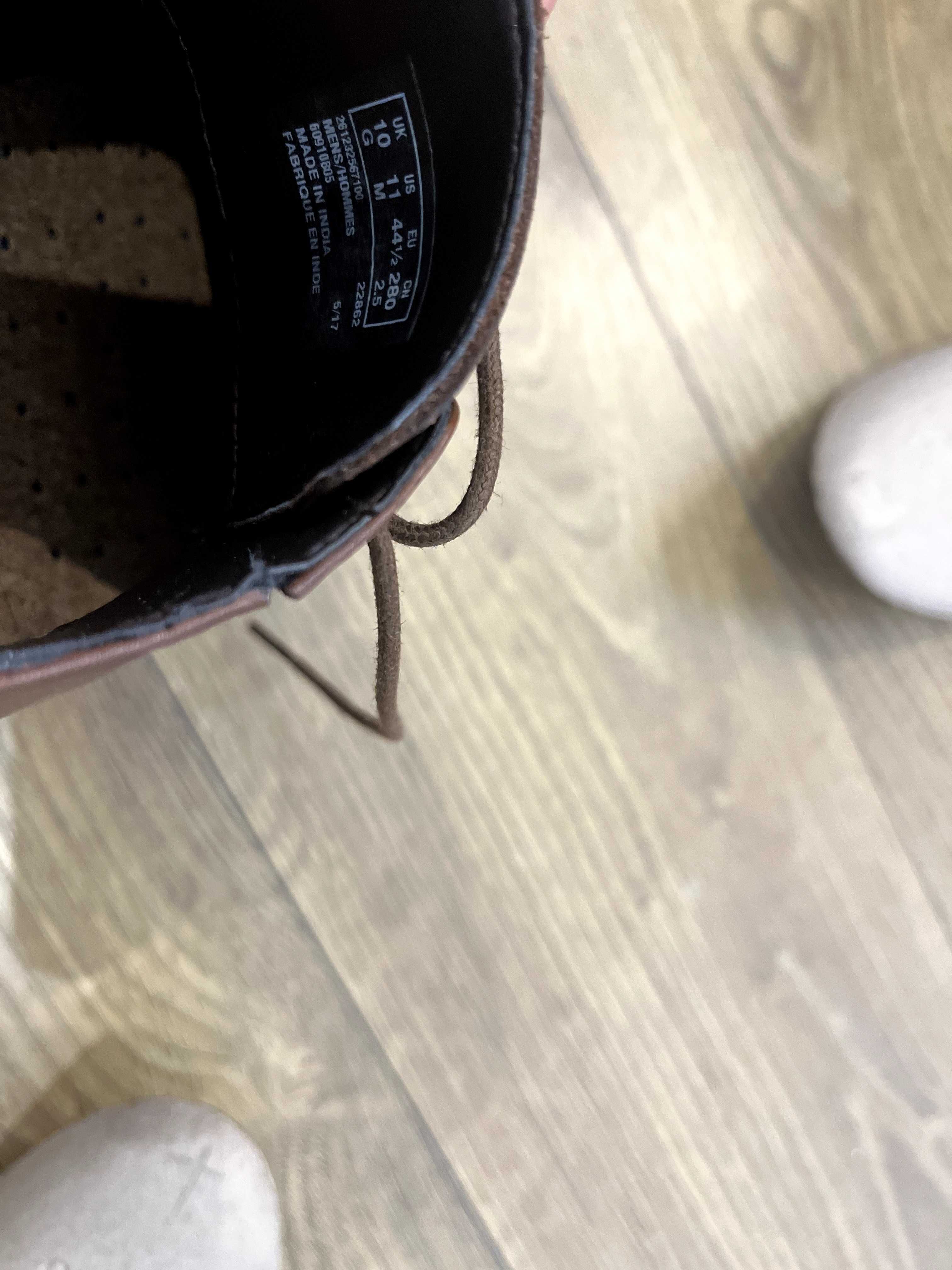 Buty męskie półbuty Clarks roz. 44,5 skóra brąz