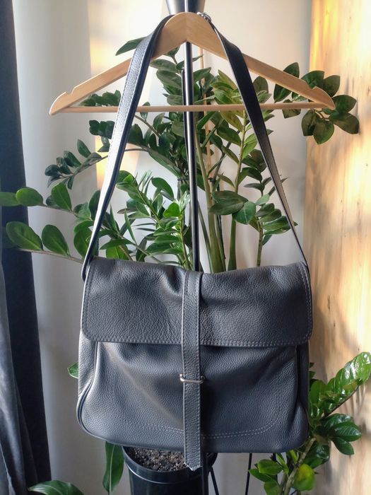 Torba skórzana listonoszka Made in Poland
