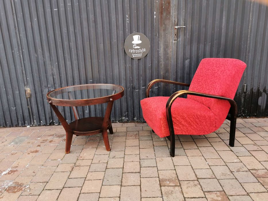 Fotel ART DECO Kropáček & Koželka, Czechosłowacja 30-60, RETRO, Prl