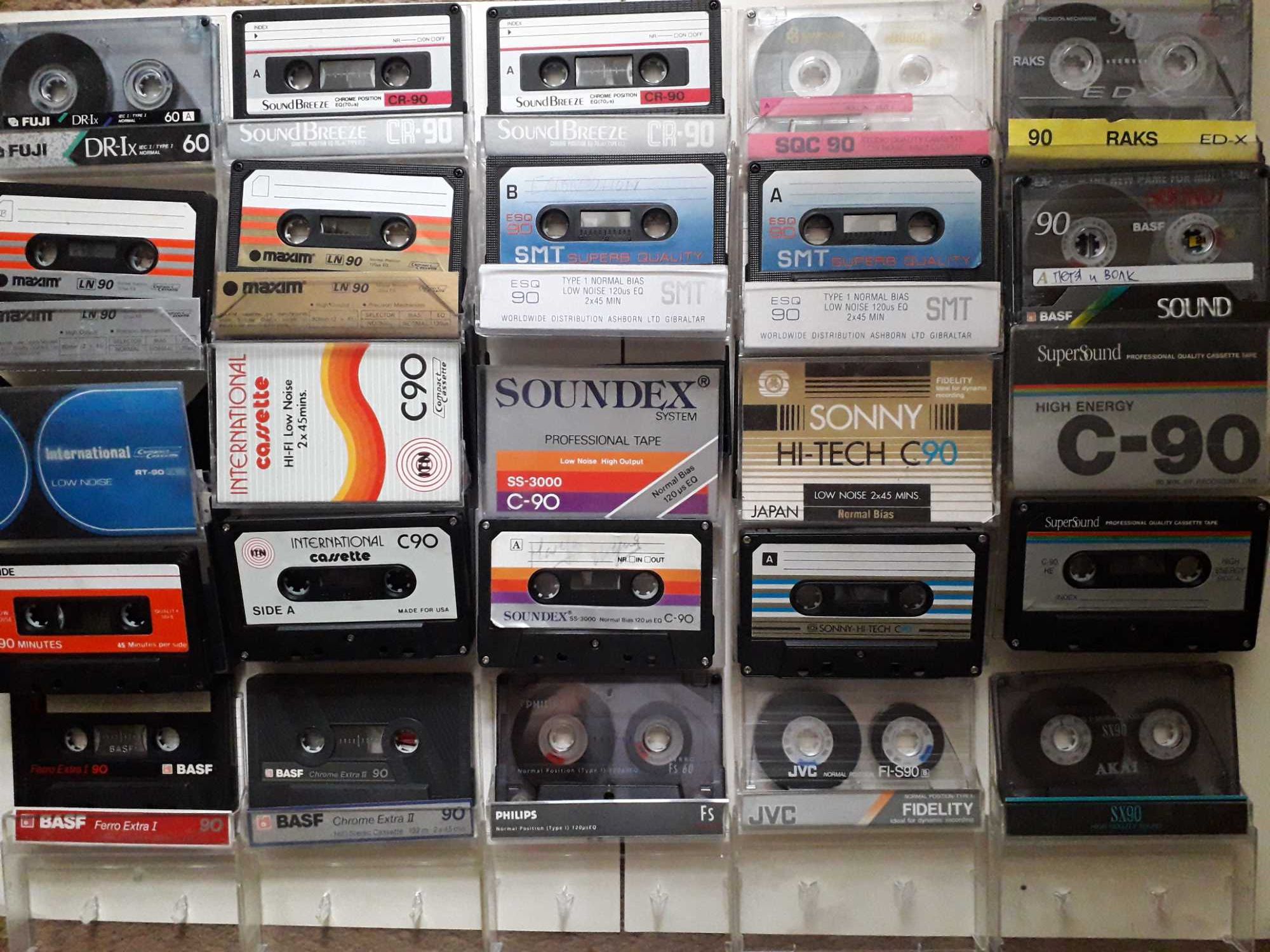 Кассета BASF Chrome90/Denon LX90/Philips Fs60/Oxus RS90/TDK SA60