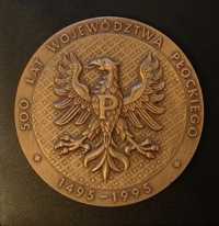 Medal 500 Lat Województwa Płockiego wraz z pismem nadania.