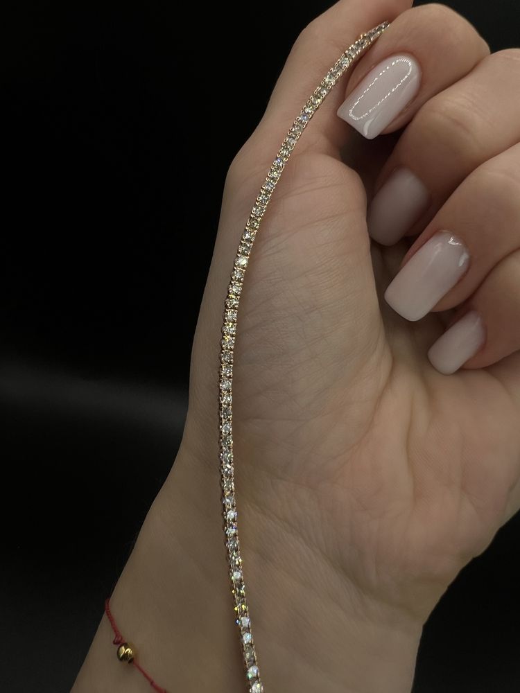 Bransoletka tenisówka 2.04 ct różowe złoto