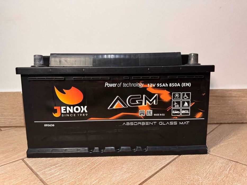 Акумулятор Jenox AGM 95Ah 850A 12V R (175x190x353)