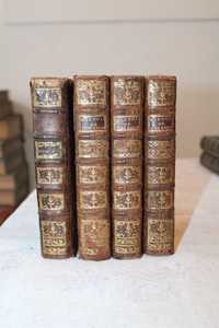 4 volumes História de Ciceron, 2ªedição de 1749, coleção  Elias Garcia