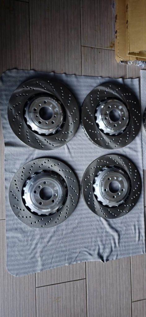 Tarcze OE BMW M5 F10 M6 F06 F12 F13 P+T nowe komplet 400x36 396x24