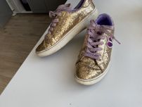 Skechers tenisówki trampki buty sportowe brokatowe złote 35