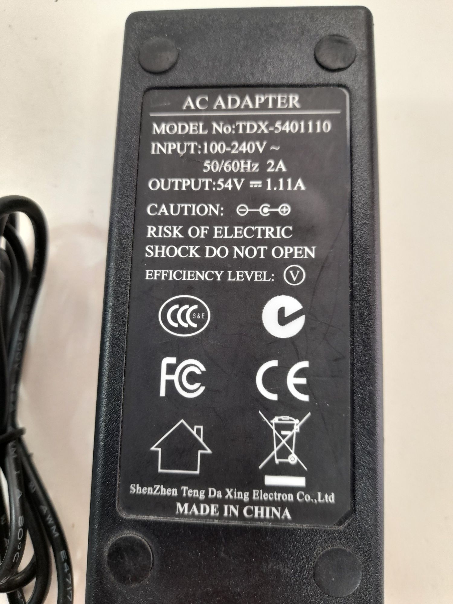 Блок питания 54V-1.11A model TDX-5401110