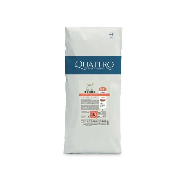 корм для собак Quattro 15кг супер-преміальний корм за акційною ціною!