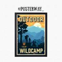 Retro Camping Poster