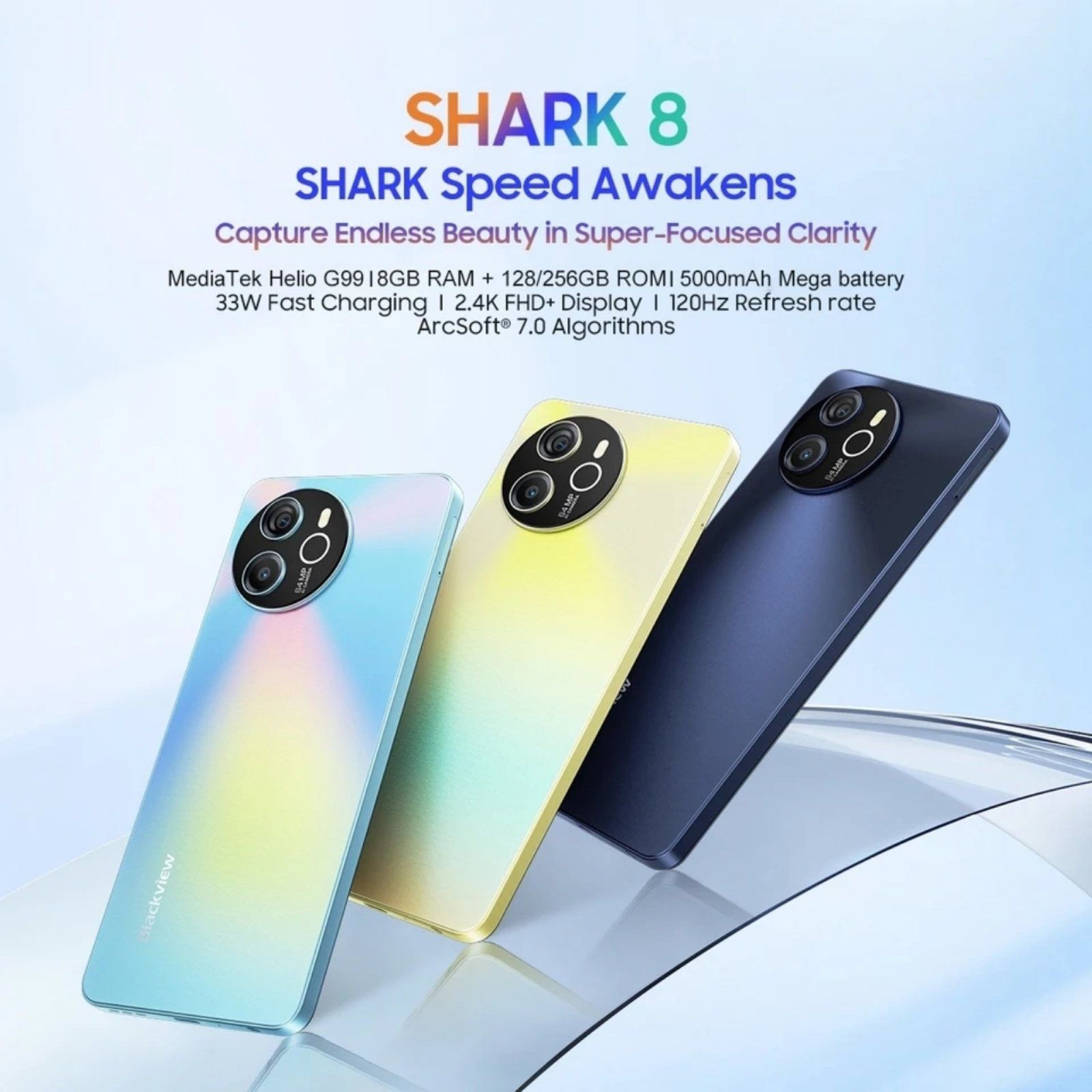 Blackview Shark 8 8/256 чорний новий у заводському пакуванні