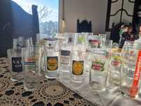 Copos vidro vintage
