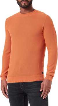 TOM TAILOR Men's  Sweter 42 Gold Flame Orange