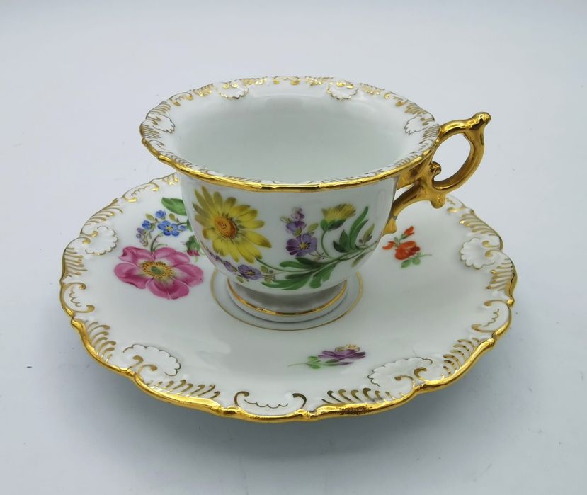 Porcelana Meissen DUO Mokka Miśnia. Muzealna Kolekcjonerska
