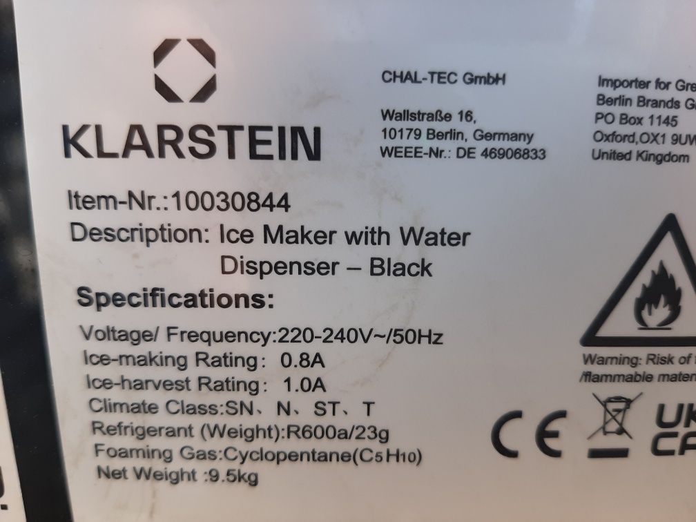 Льдогенератор Klarstein Ice Volcano 2G