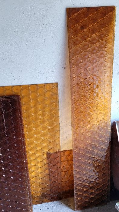 Szyby ornamentowe butelkowe