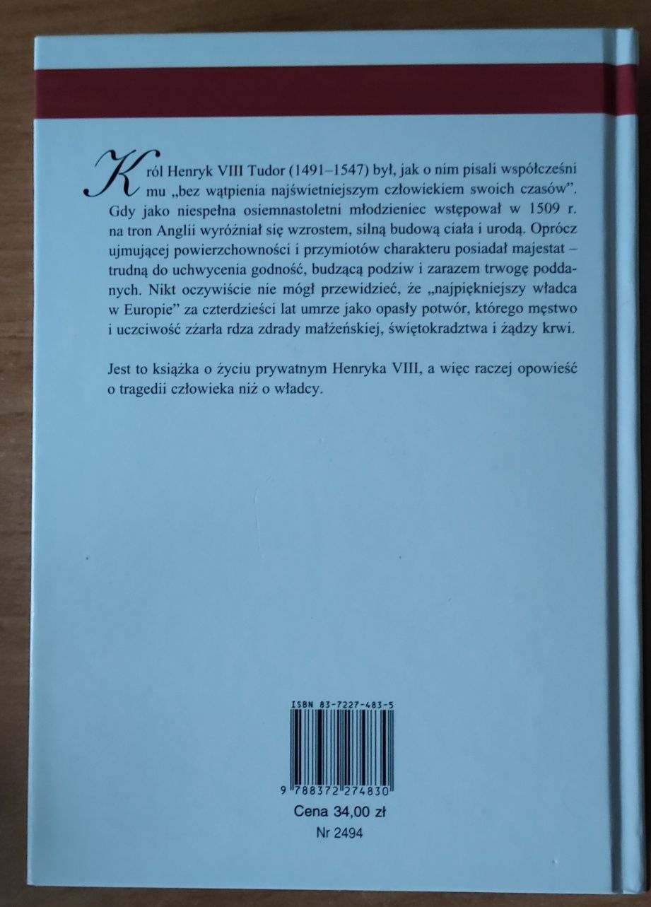 Książka "Henryk VIII"
