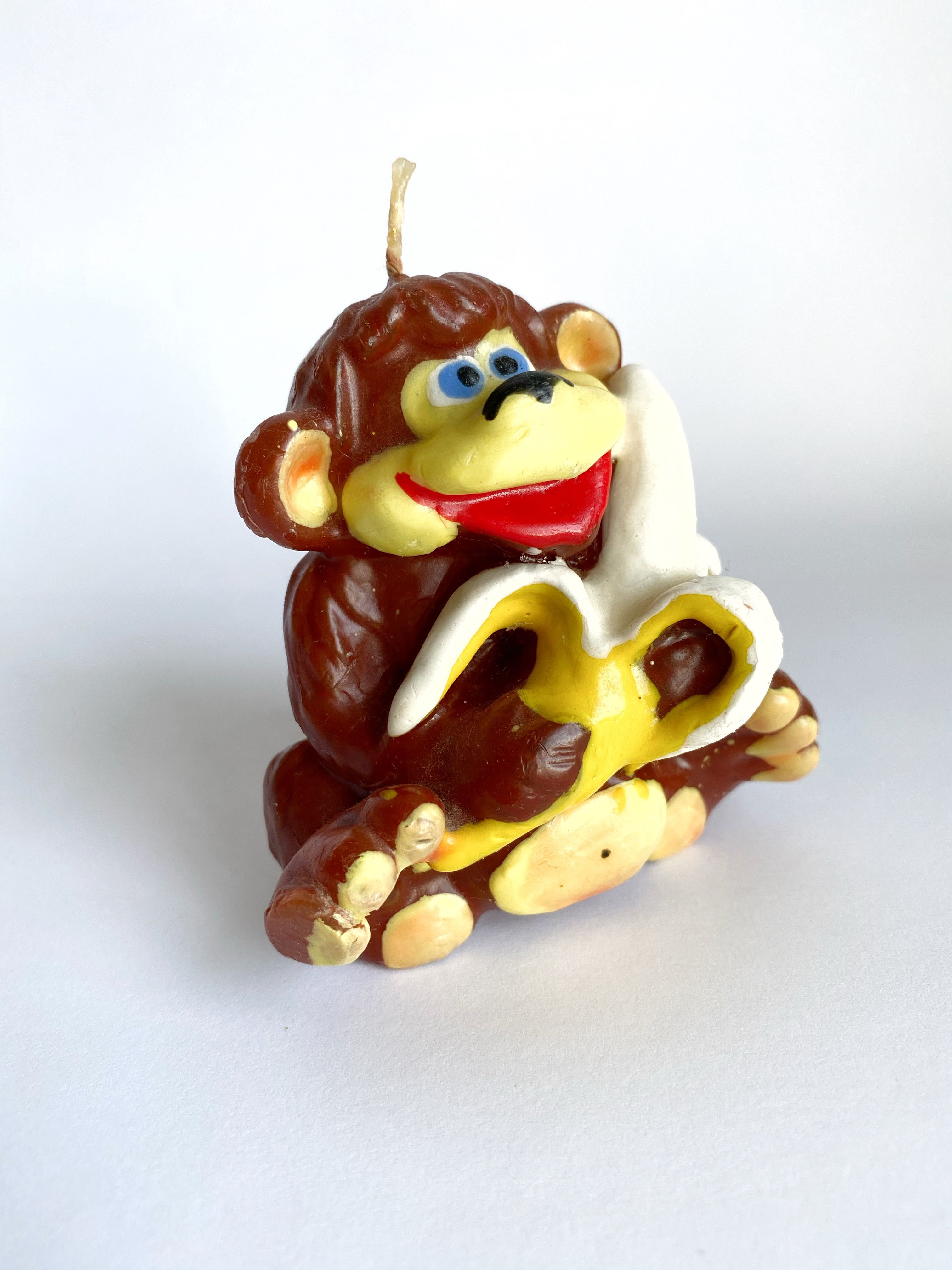 Свічка Мавпа з бананом