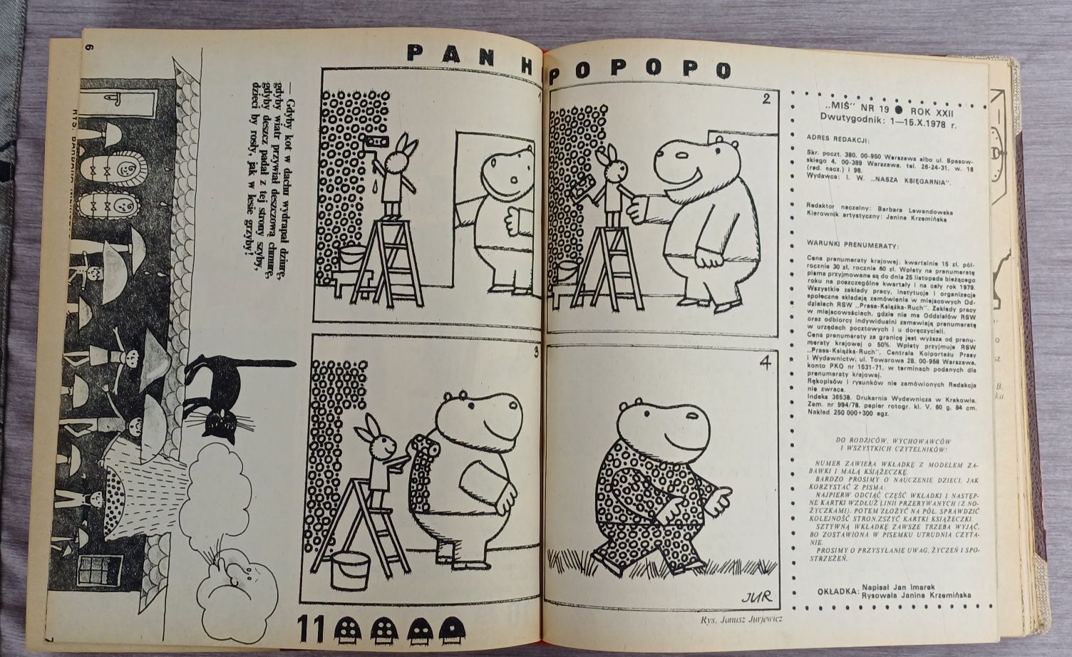 MIŚ dwutygodnik dla dzieci * 1978 * oprawiony rocznik