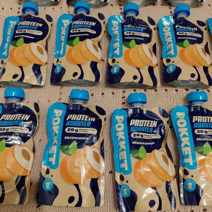 Zestaw 21x Pokket protein booster musy  białkowe  proteinowe
