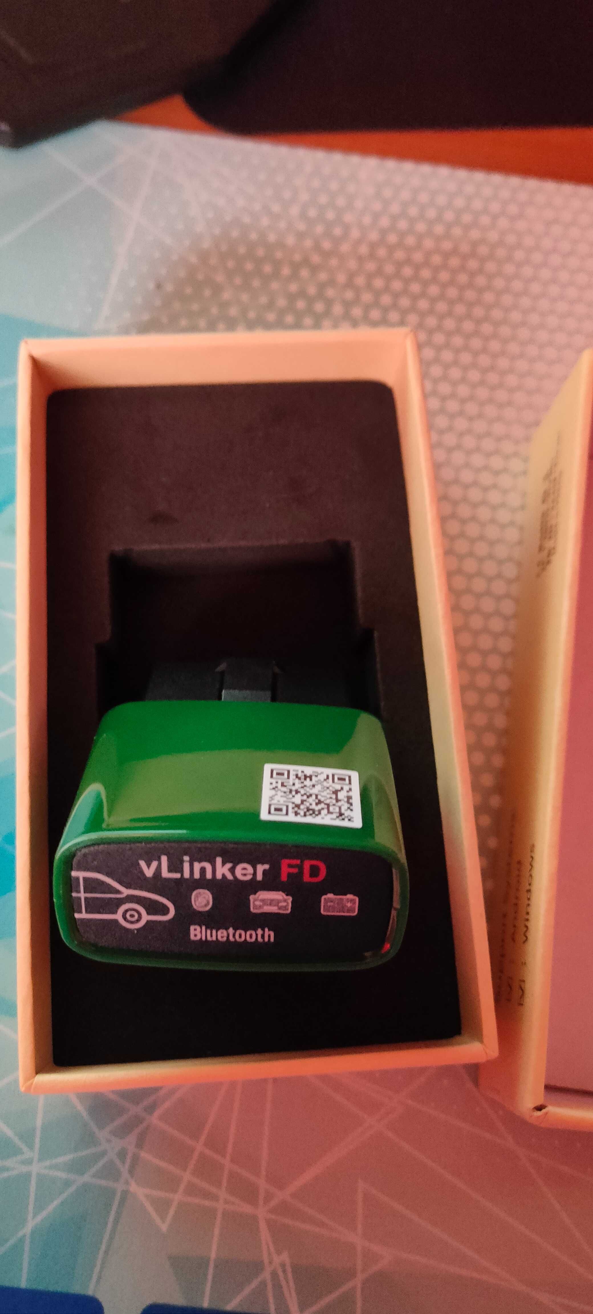 Vgate-OBD2 Ferramenta de diagnóstico automático do carro VLinker FD