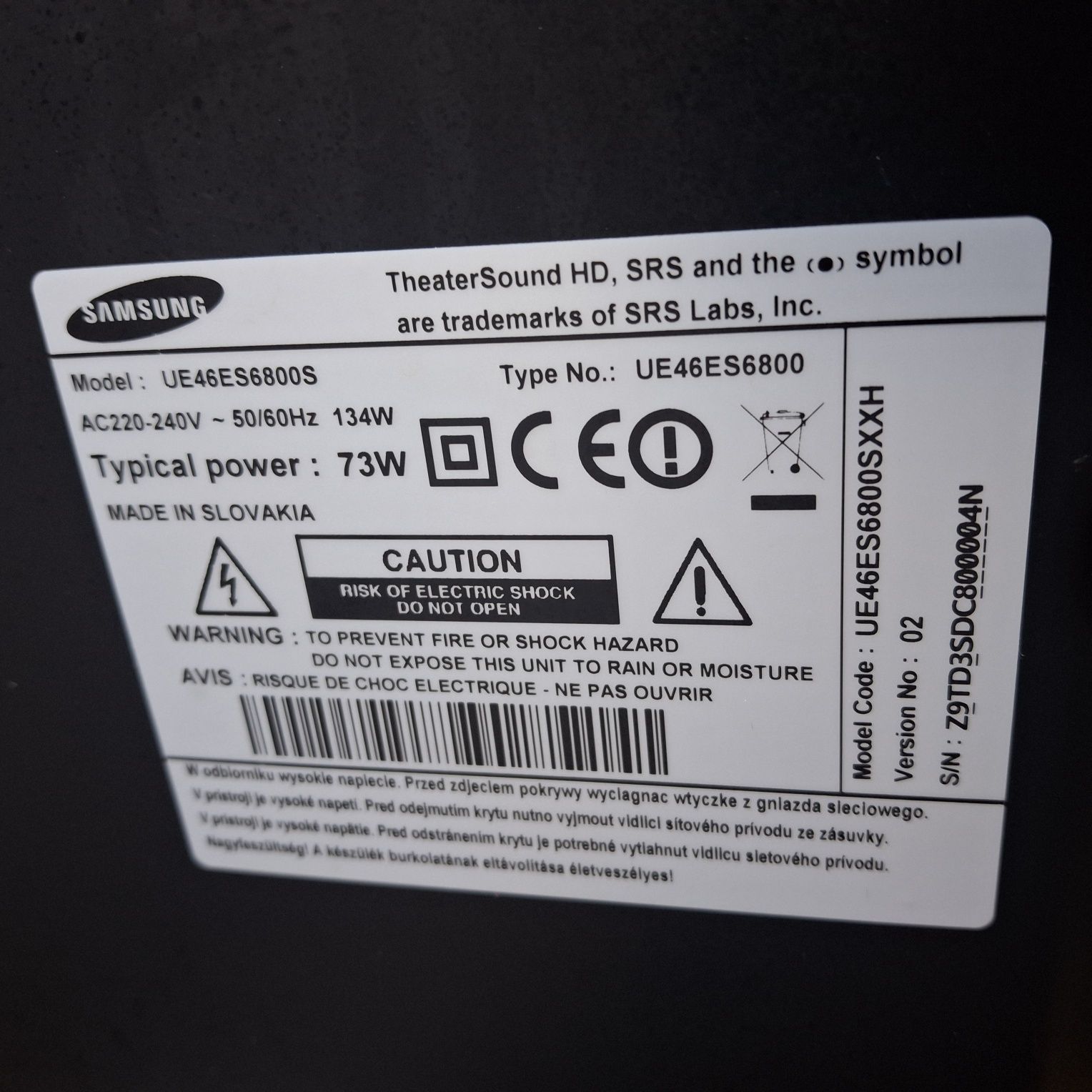 Samsung 46" Smart TV WiFi,  телевізор