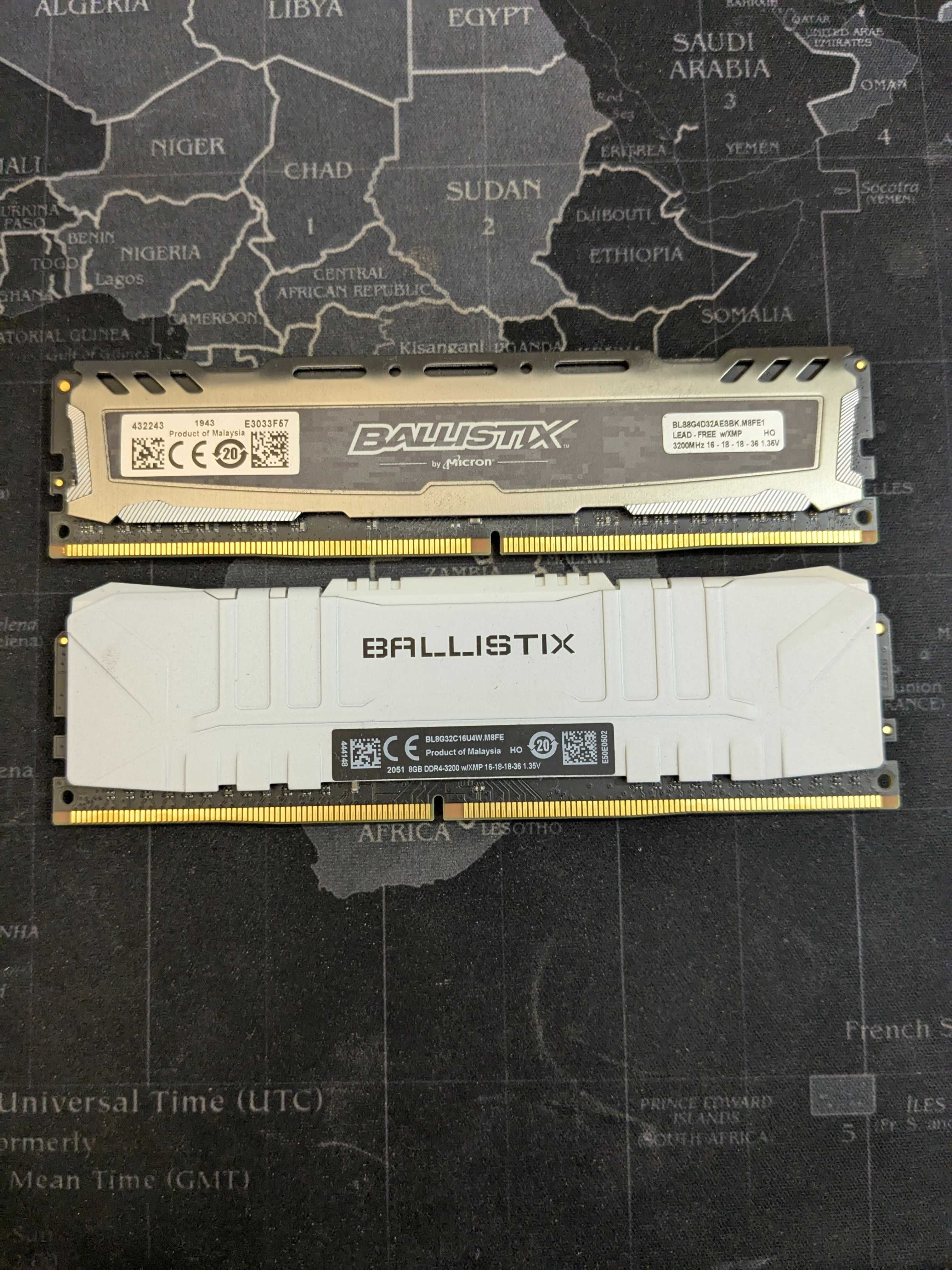 ОЗУ DDR4 2×8GB 3200MHz CL16 Crucial Ballistix