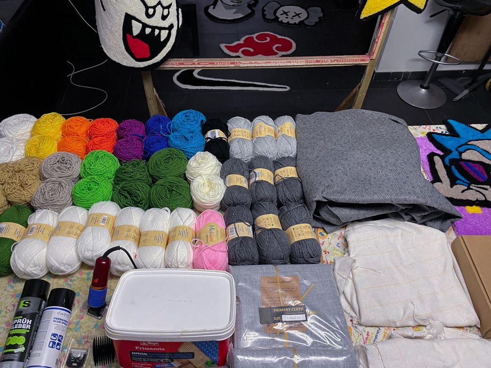 Kit completo para tufting // tufagem de tapetes