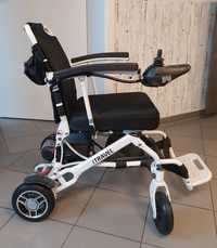 Wózek inwalidzki,  elektryczny, składany.