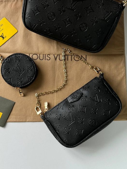 Жіноча сумочка Louis Vuitton Pochete Multi BLACK