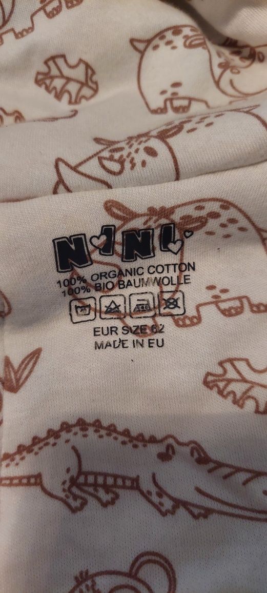 Kombinezon niemowlęcy z bawełny organicznej ciepły na jesień