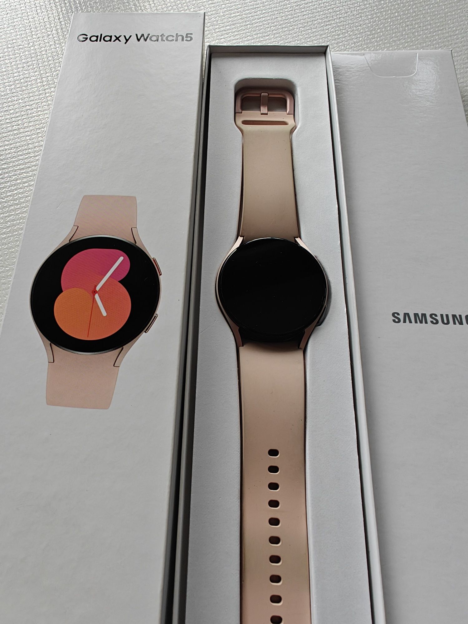 Samsung Galaxy Watch 40mm rose gold 2 paski, pełen zestaw