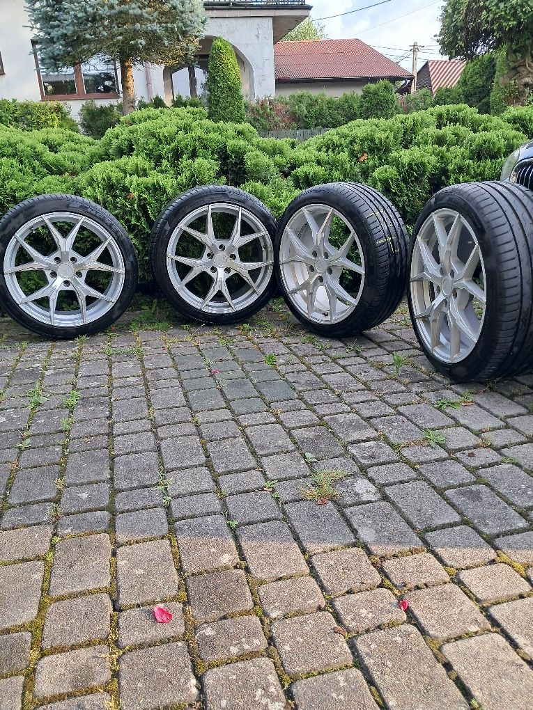 Felgi KT19N Keskin wraz z oponami . R18  5x112 Audi vw  bmw