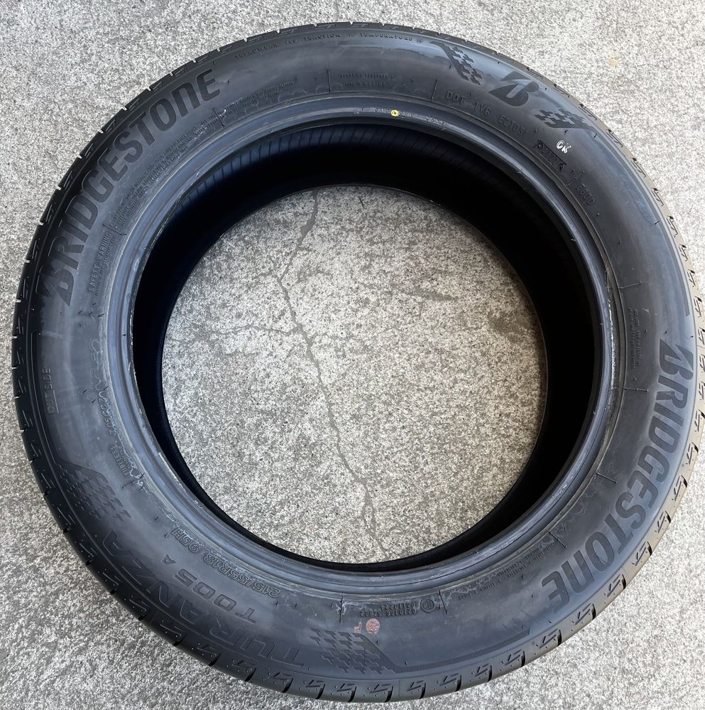 4x opony letnie 215/55 r18 95H Bridgestone Turanza T005A (2022r 7mm)