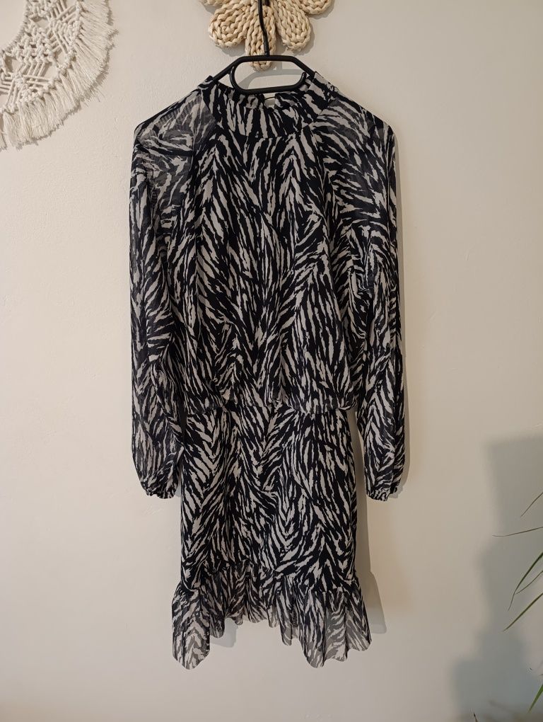 Sukienka zebra S
