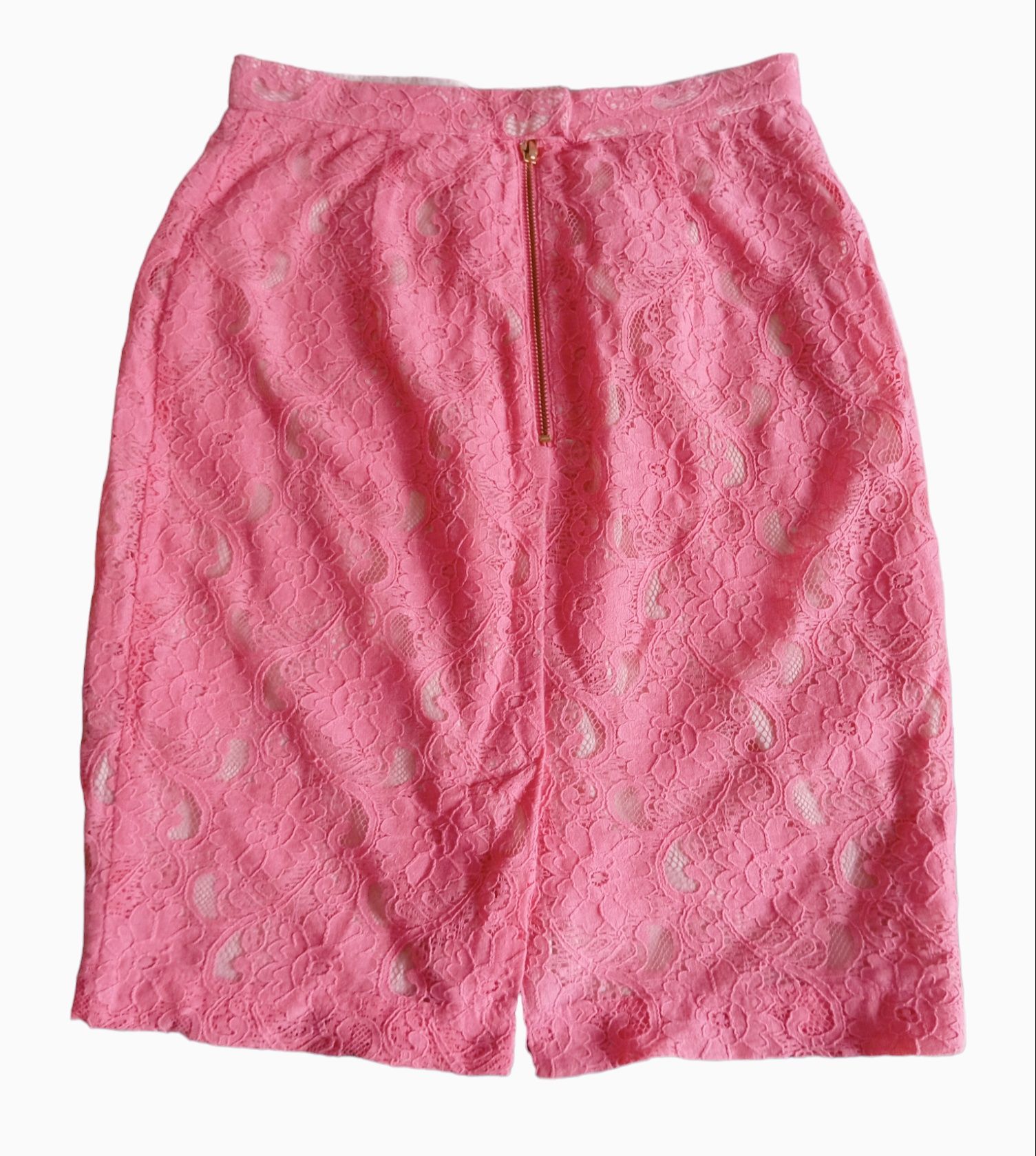Spódnica+sweterek z guzikami komplet różowy rozmiar XS S