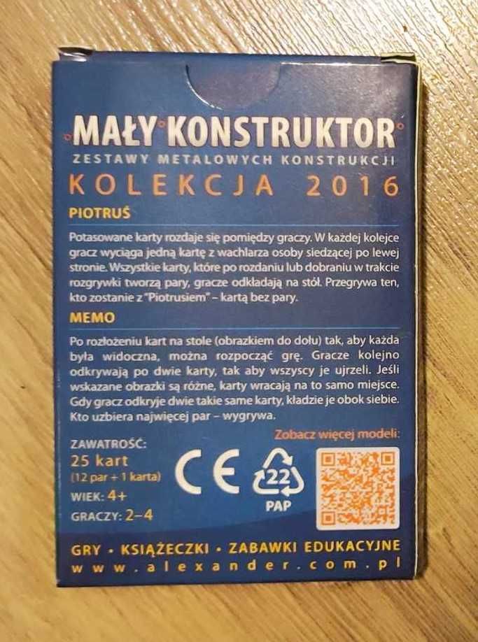 Gra karciana "Piotruś Memo Mały Konstruktor"