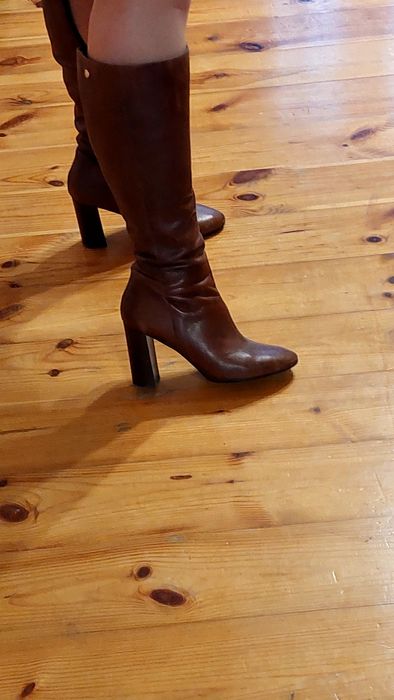 Шкіряні сапоги колір супер