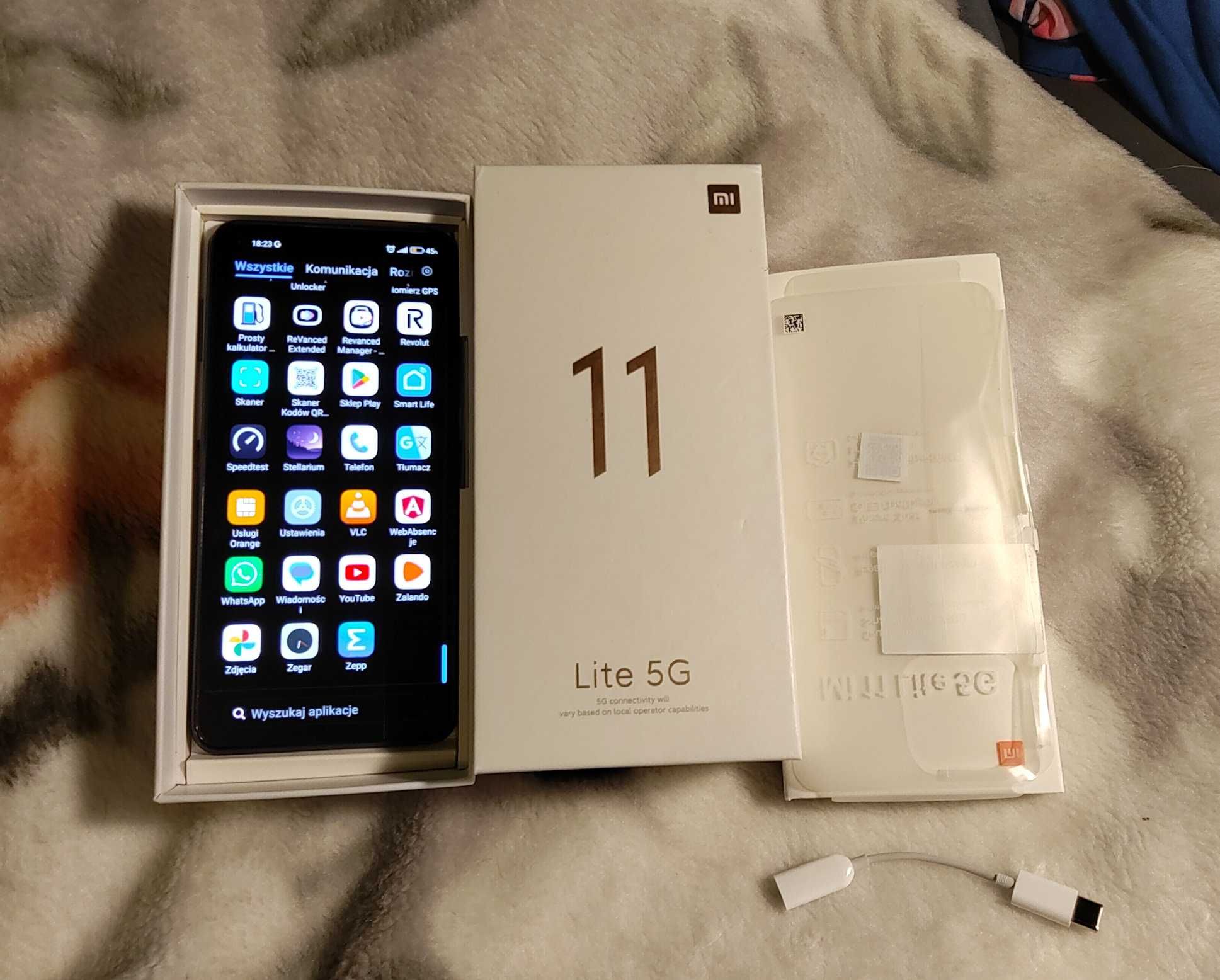 Xiaomi Mi 11 Lite 5G 6/128GB 6,55" 90Hz 64Mpix Czarny Gwarancja