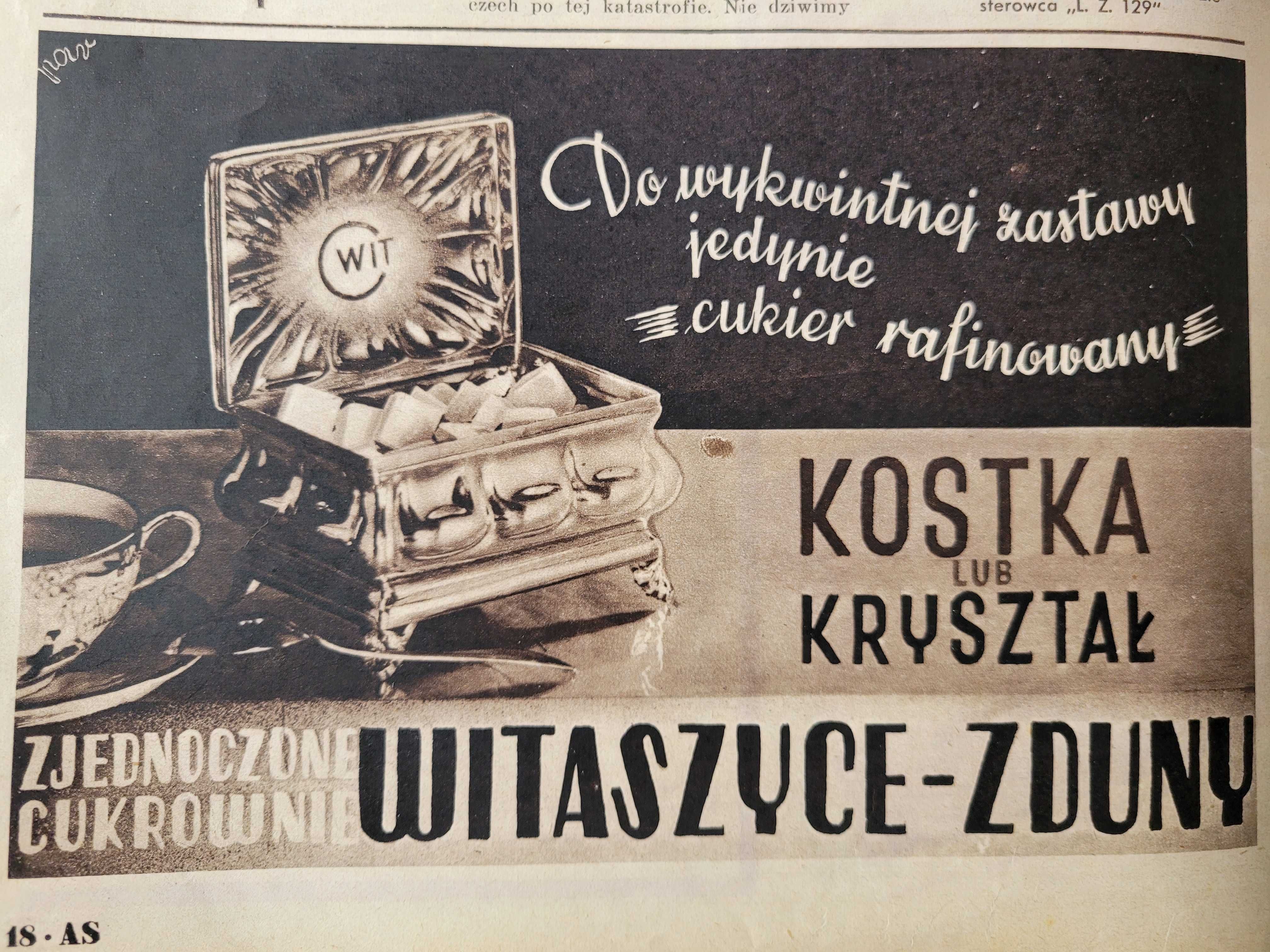 Stary przedwojenny tygodnik ilustrowany AS 1937 r
