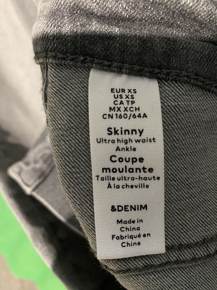 Джинси скіні  h&m нові xs