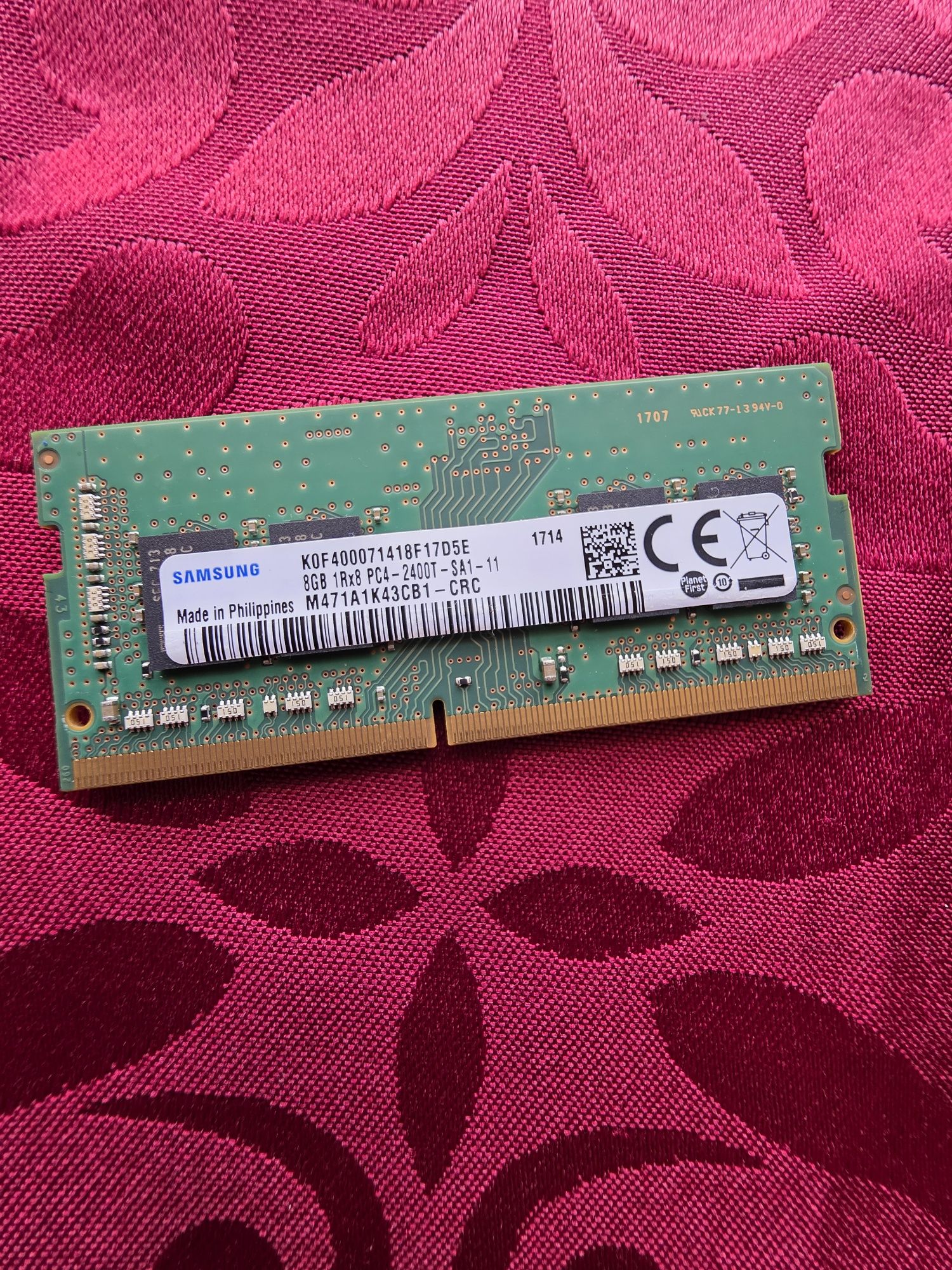 Samsung 8GB DDR4 2400 MHz SODIMM – Excelente Estado