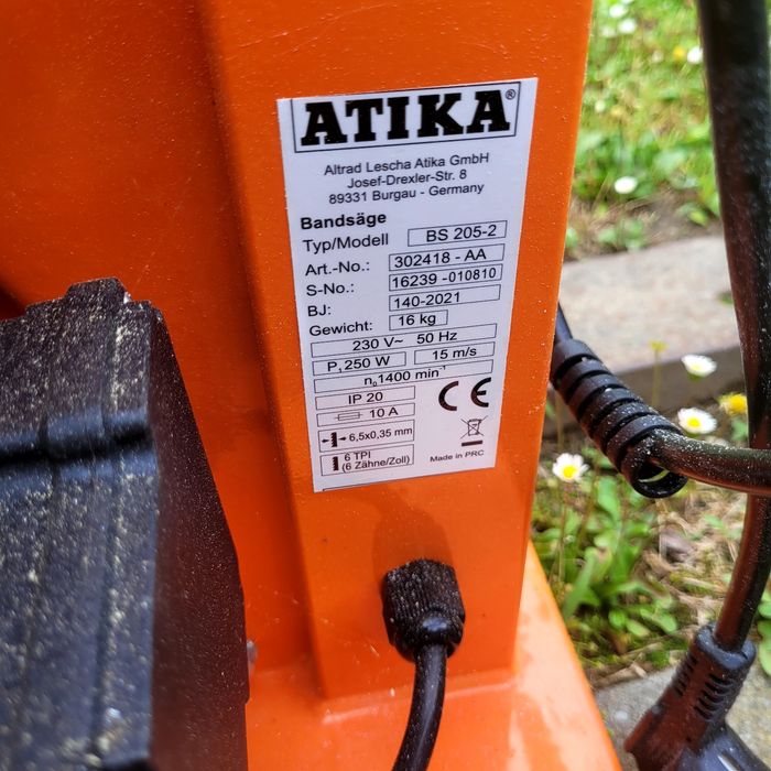 Piła taśmowa ATIKA